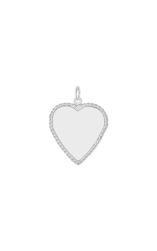 Rembrandt Sterling Silver Large Classic Rope Heart Charm 8379-000