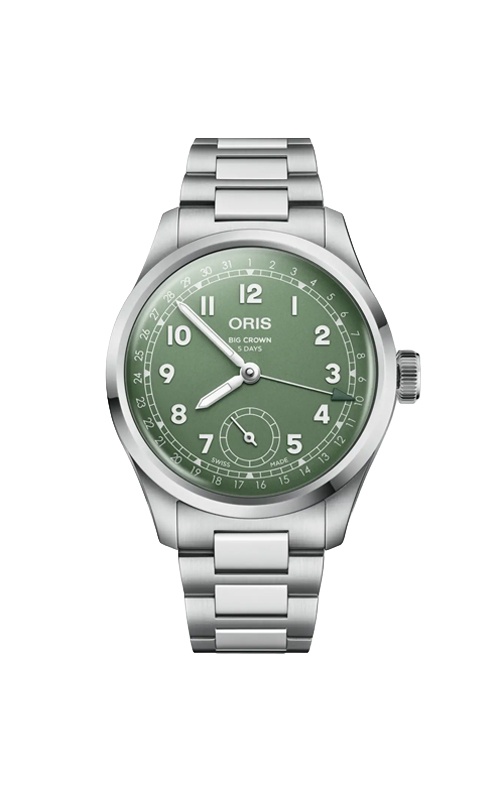Oris Big Crown Pointer Date Calibre 403 Green Automatic Watch 01 403 7799 4067-07 8 20 06