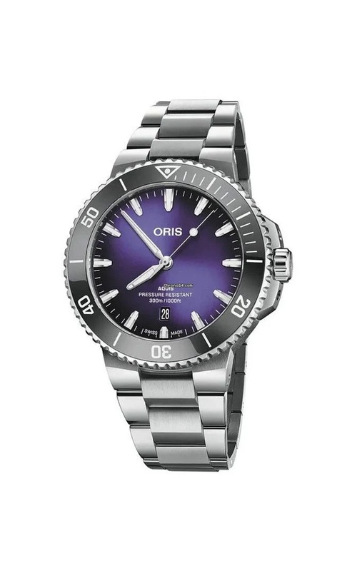 Oris Aquis Date Taste of Summer Violet Automatic Watch 01 733 7789 4158-07 8 23 04PEB