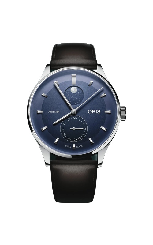 Oris Artelier Complication Automatic Moonphase GMT Watch 01 782 7811 4055-07 6 20 17FC