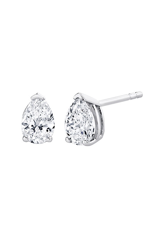 Albert's 14k White Gold 3/4ctw Pear G-H SI1-SI2 Diamond Stud Earrings SERPS75EW
