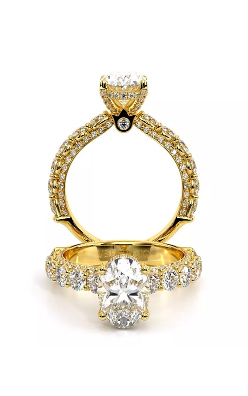 Verragio 18k Yellow Gold 1.60ctw Oval Semi Mount Diamond Engagement Ring ENG-0489OV-3.0-10