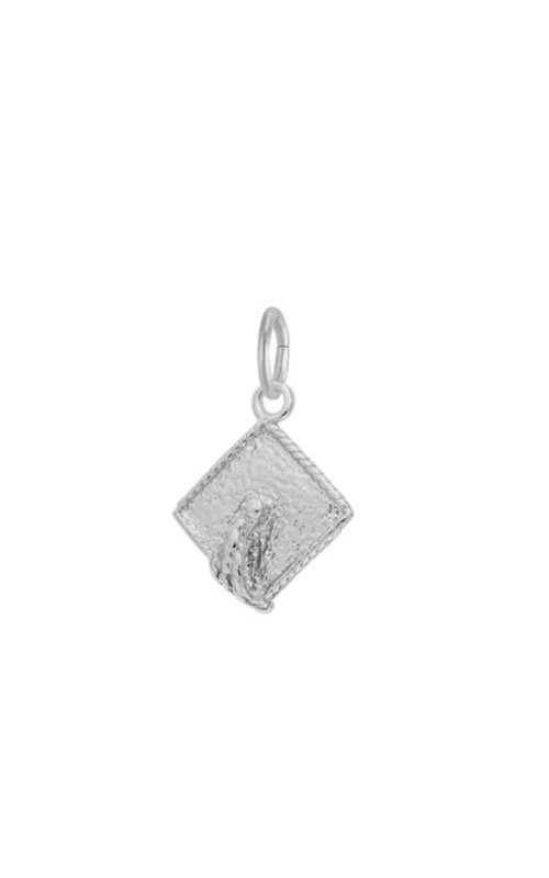 Rembrandt Sterling Silver Graduation Cap Accent Charm 1763