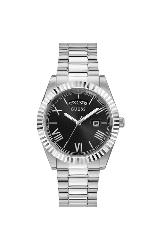 Guess Connoisseur Men's Black Dial Day/Date 42mm Watch GW0265G1