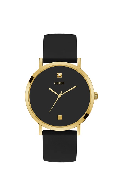 Guess Supernova Gold Tone Black Dial Watch U1264G1