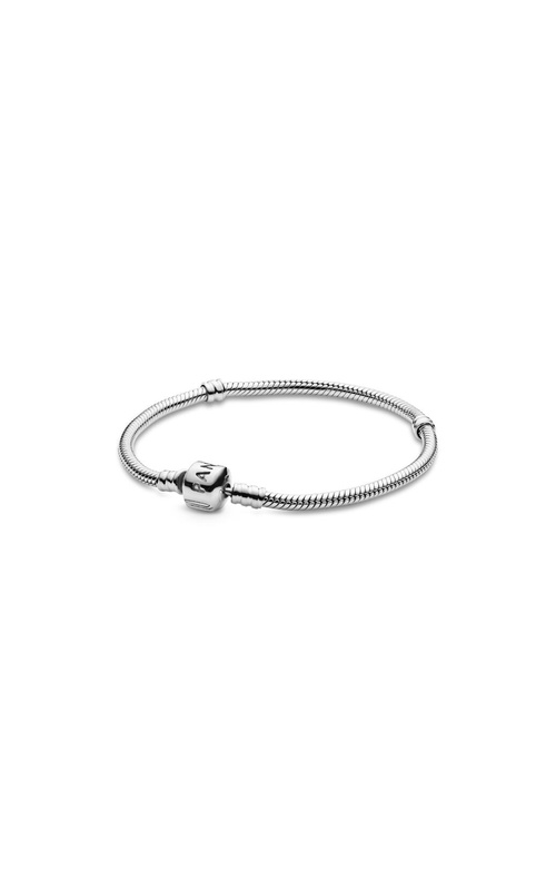 Pandora Moments Barrel Clasp Snake Chain Bracelet 594593C00-18