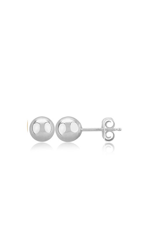 Albert`s 14k White Gold 6mm Ball Studs 12/123W