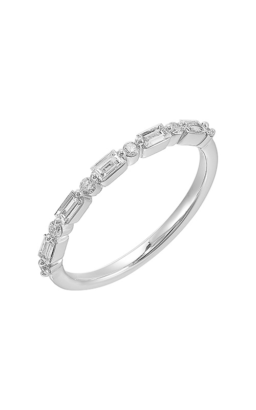 Perfect Love 14k White Gold 1/4ctw Baguette/Round Diamond Wedding Band WBD2931RN100-4WB