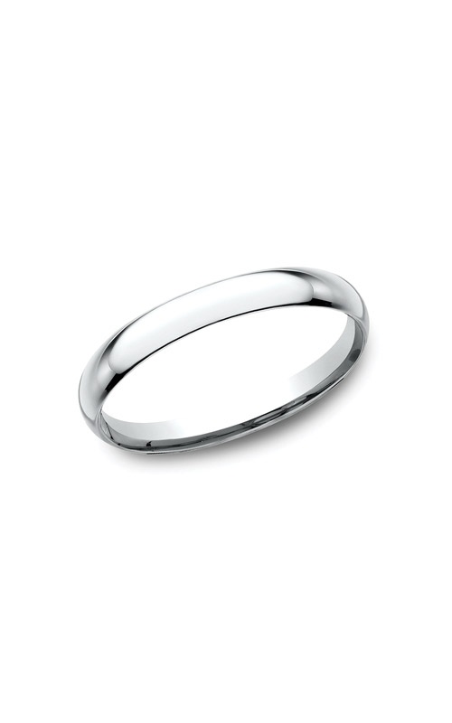Benchmark Men's and Ladies 14k White Gold 2mm Light Comfort Fit Wedding Band - Size 7 - LCF12014KW07