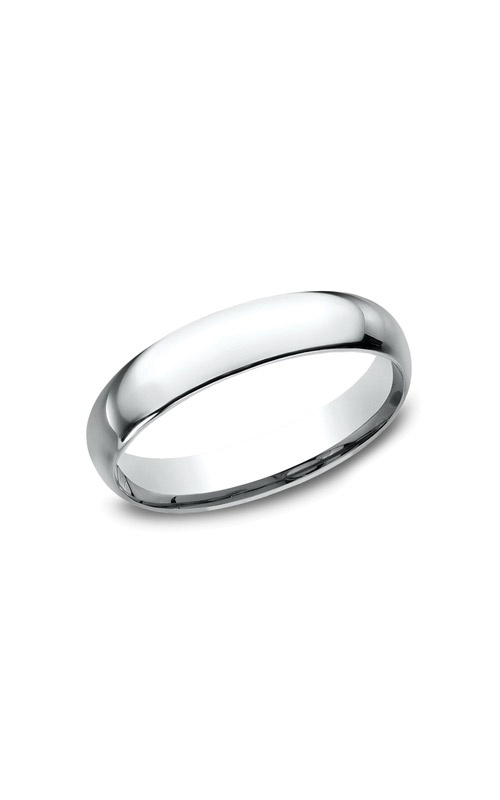 Benchmark Men's and Ladies 14k White Gold 4mm Light Comfort Fit Wedding Band - Size 9 - LCF14014KW09