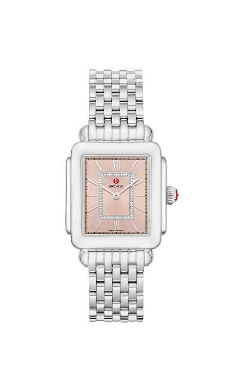 Pre-Owned Michele Deco II Rose Pink 43MM MWW06X000036