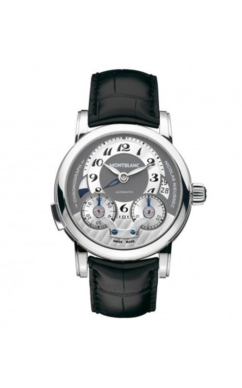 Pre-Owned Mont Blanc Nicolas Rieussec Chrono 102337