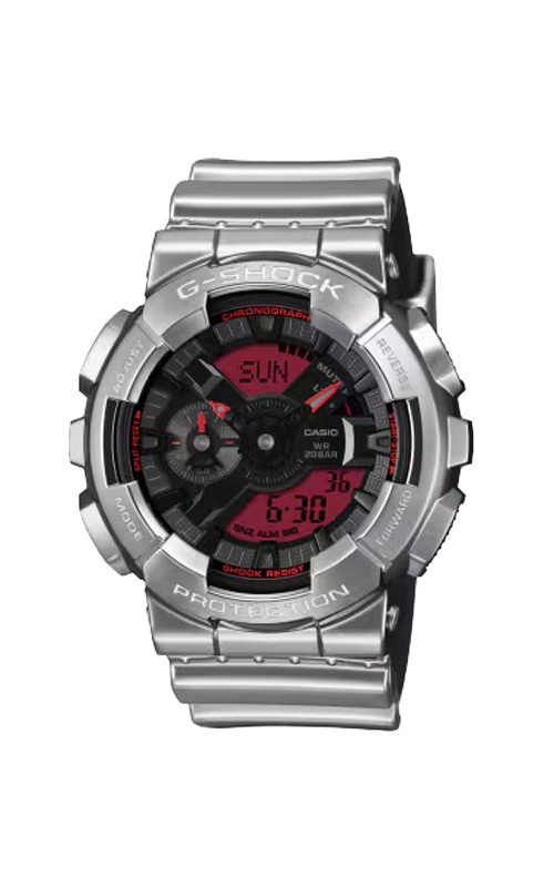 G-Shock Analog Digital Black Red Metallic Watch GM110YRA-8A
