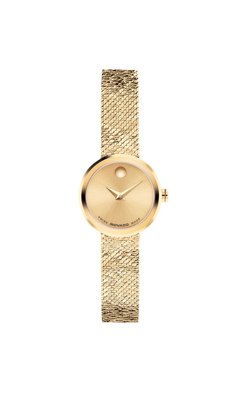 Movado Museum Velura Gold Tone Watch 0607864