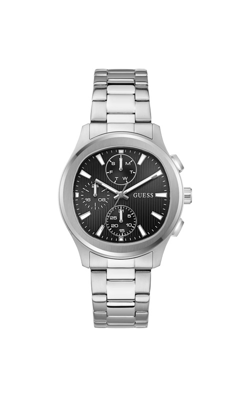 GUESS Men's Palmer Silver Tone Analog Watch GW1048G1