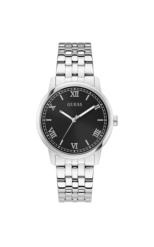 GUESS Men's Silver Tone Analog Watch GW1053G1