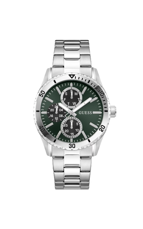GUESS Velocity Mult-Function Green Dial Watch GW1061G1