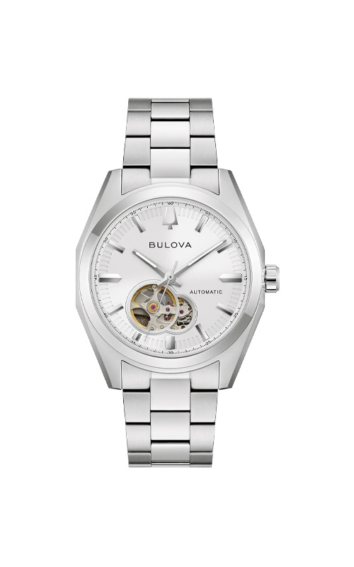 Bulova Men's Surveyor White Dial Automatic Watch 96A345