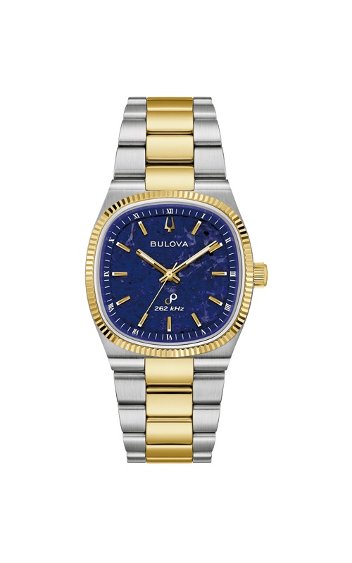 Bulova Men's Super Seville Two Tone Sodalite Dial Watch 98A337