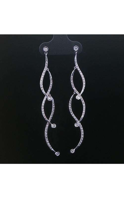 Albert's Estate 14K White Gold .32CTW Round H SI2 Diamond Dangle Earrings EEAR02230