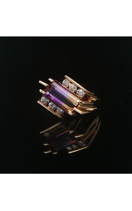 Albert's Estate 14K Yellow Gold 2.35CT Ametrine .60CTW Round I SI2 Diamond Fashion Ring ELRNG01471