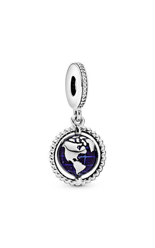 thumbnail image 2 of Authentic Pandora Hamsa Charm – All-seeing Eye & Feather, Sterling Silver & Crystal (768785C01) 2 of 6