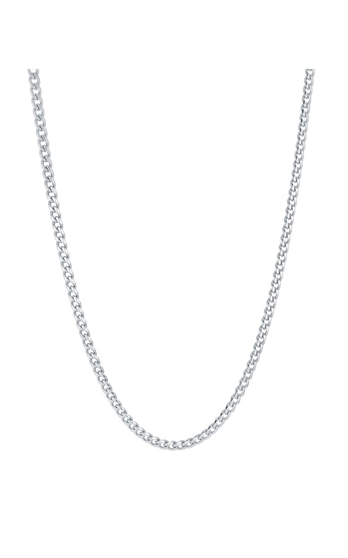 Italgem Junior Stainless Steel 18'' 3.3mm High Polish Curb Chain SPN33-18