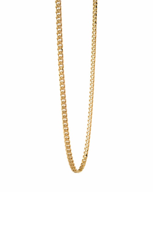 Italgem Junior Stainless Steel Gold Tone 18 inch Curb Chain SYN8-18