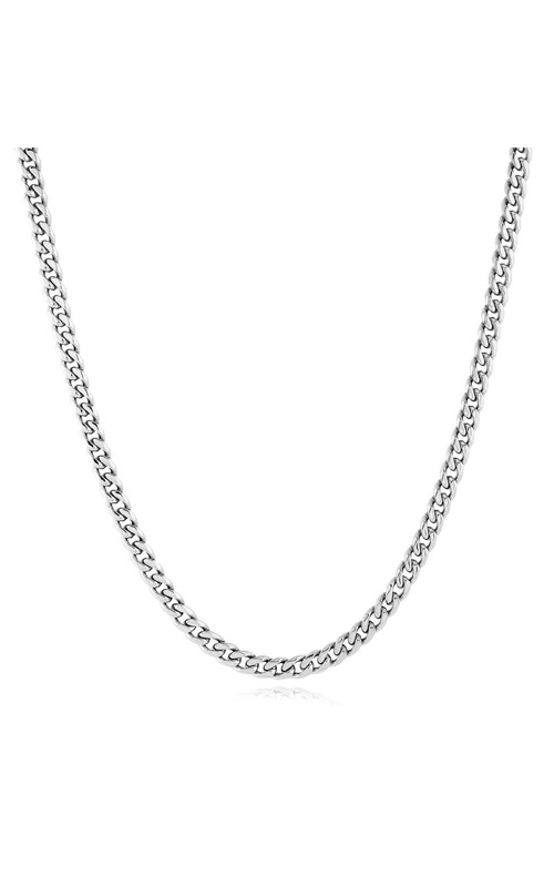 Italgem Junior Stainless Steel 18'' 4.6mm High Polish Curb Chain SPN28-18
