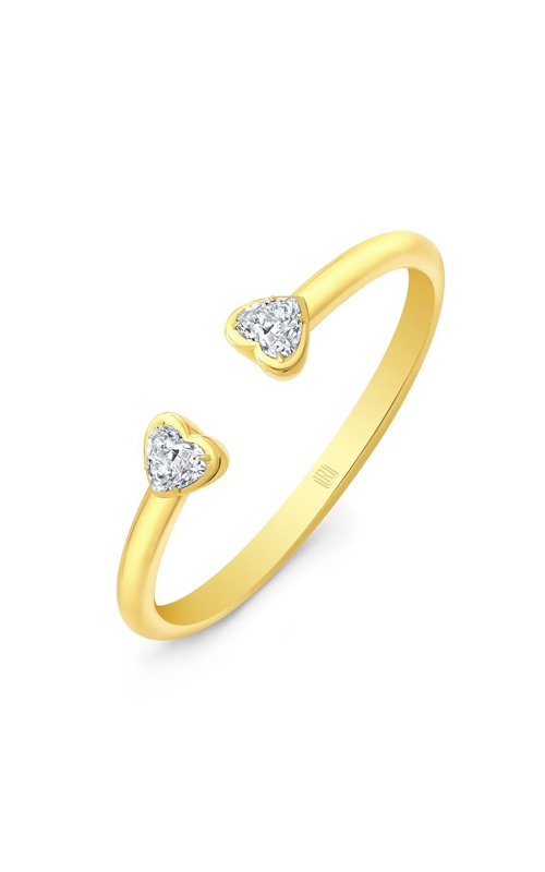 Rahaminov Diamonds 18k Yellow Gold 4.04ctw Diamond Heart H-I SI2 Gia Cuff BR-2929