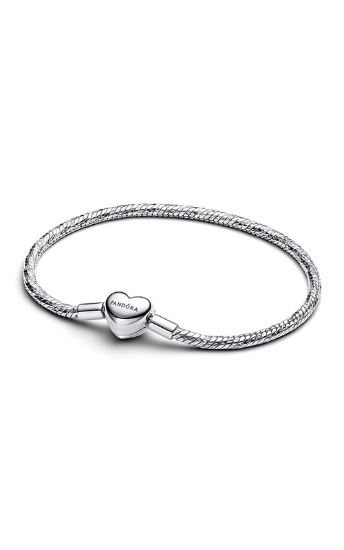 Pandora Heart Clasp Snake Chain Bracelet 568707C00-17