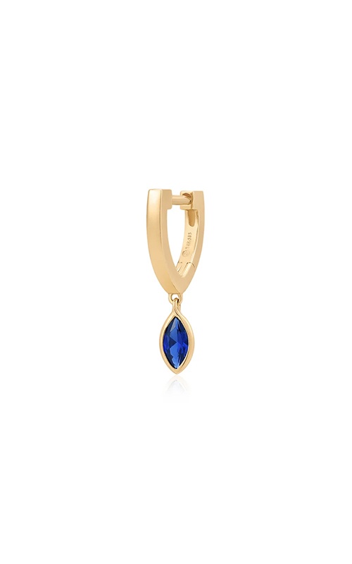 Aurelie G 14k Ciel Dangle Marquise Lab Grown Sapphire .25ct Single Earring AGGE05705G-LSA