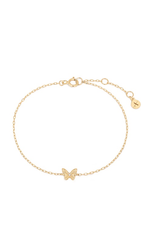 Aurelie Gi 14K Yellow Gold Fable Lab Grown Diamond Butterfly Bracelet AGGB05603G-LGD