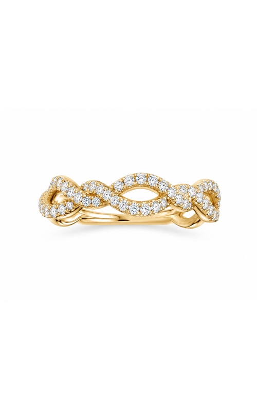 Gabriel 14k Yellow Gold .42ctw Round Diamond I-H SI Twisted Pave Band LR51259Y45JJ