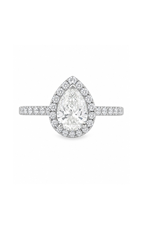 Albert's 14k White Gold 1.00ct Pear Diamond and .60ct Halo Engagement Ring AJ-R14792LJ21