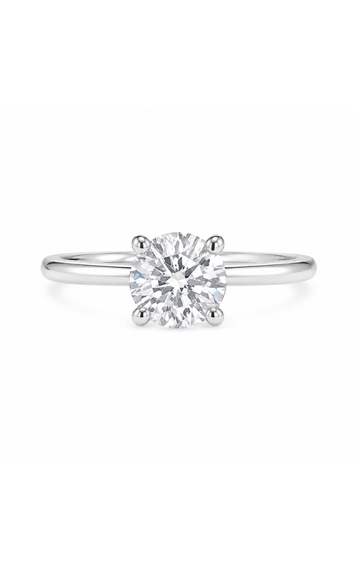 Albert's 14k White Gold 2.84ct Brilliant Center G I2 and .07ctw Diamond Hidden Halo Engagement Ring OG33864-DIA/W1250RN200SM