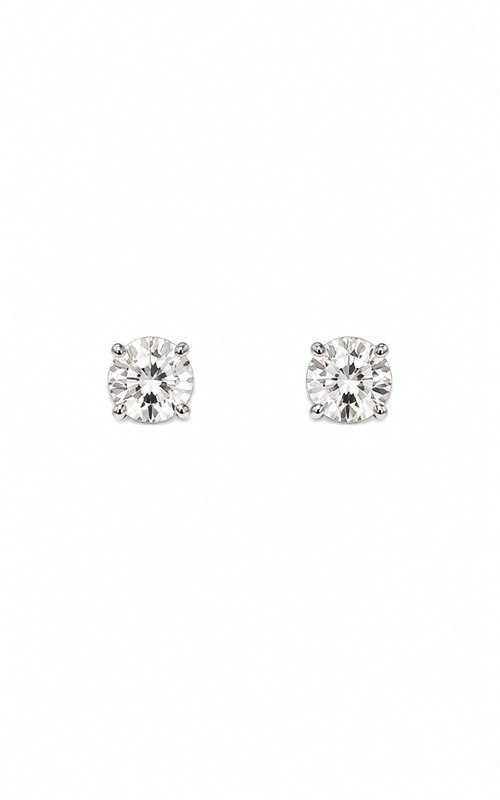Albert's 14K White Gold 2.04Ctw I SI3 round Diamond 4 Prong Studs EEAR01923