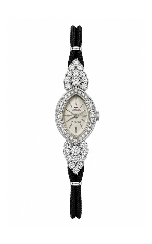 Pre-Owned 14k White Gold Waltham .90ctw Diamond H-I SI1 Watch V148587