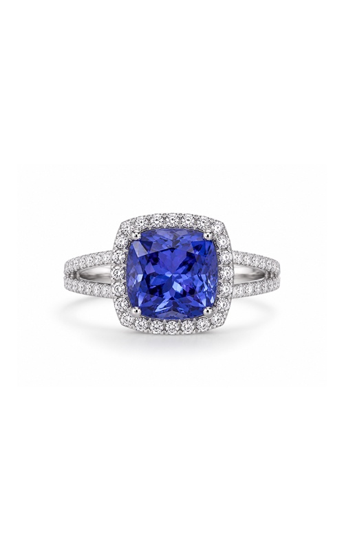 Albert's 14k White Gold 2.05ct Tanzanite and .40ct Diamond Ring REN31867A