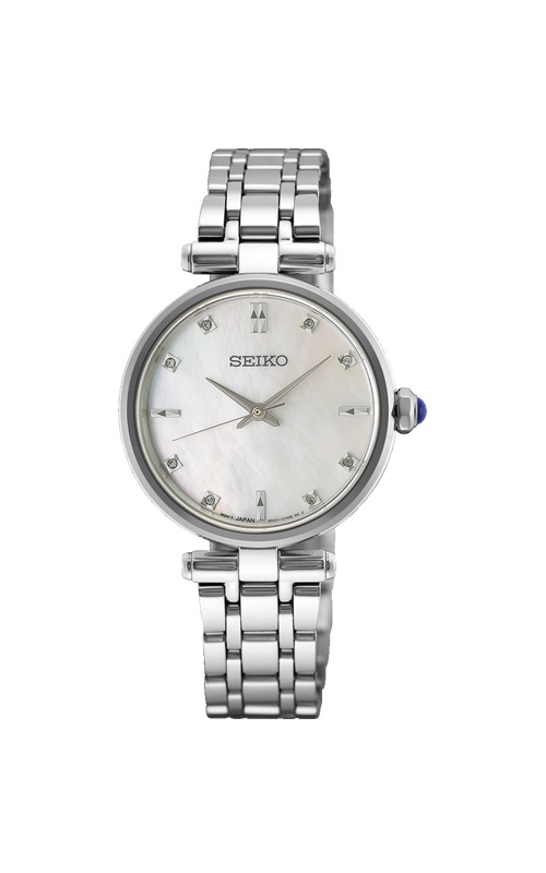 Seiko Diamonds Ladies' Gold Tone Mother of Pearl Watch SRZ540