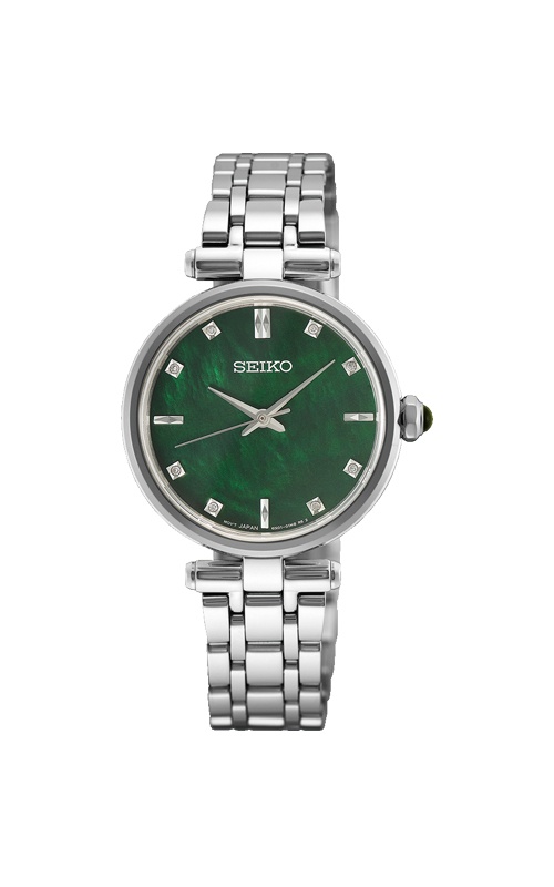 Seiko Diamonds Ladies' Gold Tone Mother of Pearl Watch SRZ540