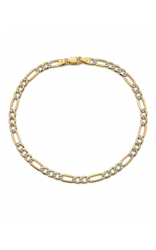 Albert's 10k Yellow Gold 3.9mm Figaro Ankle 10'' Bracelet FIGARO-3.9MM-10K-10