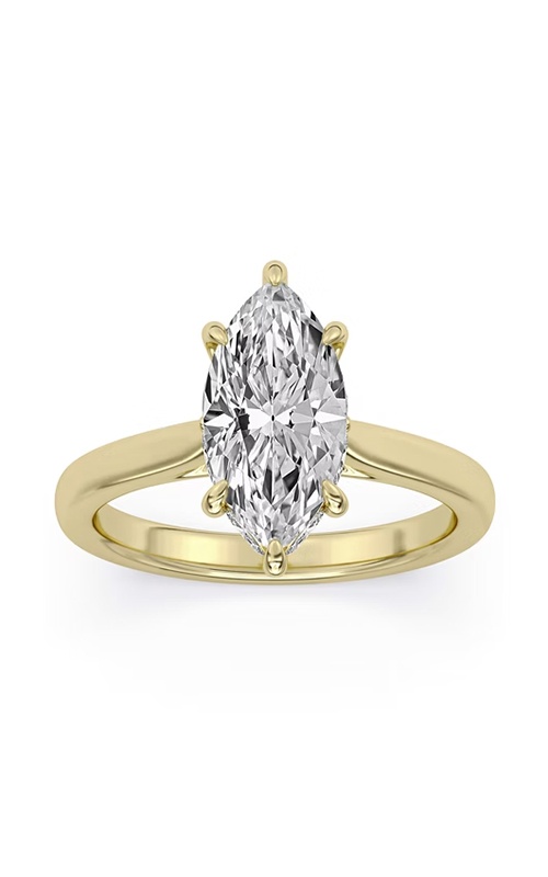 Centurion 14k Yellow Gold 100 Facets 2.51ct E VS2 Marquise Center and .4ctw Round Diamond Lab Grown Diamond Hidden Halo Engagement Ring RG072459-MQ-H2.5C-YLG14-7