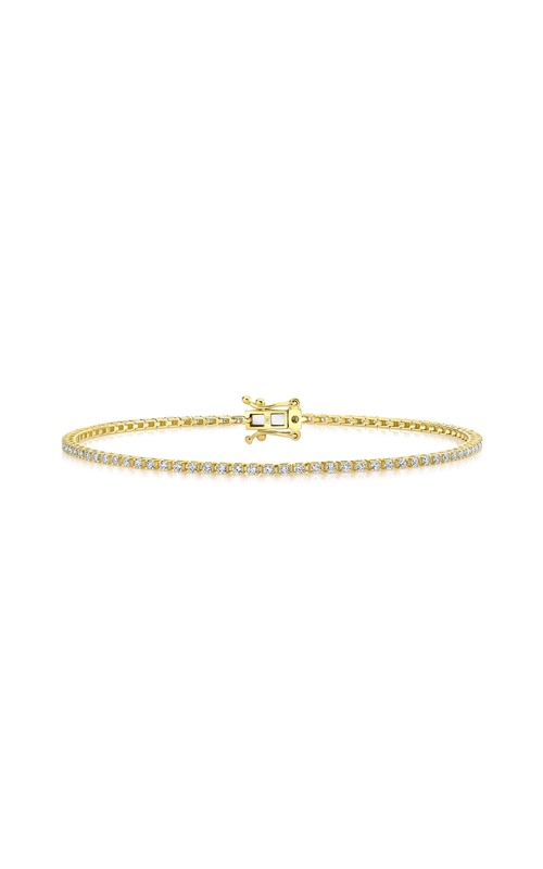 Shy Creation 14k Yellow Gold 1ctw Diamond Tennis Bracelet