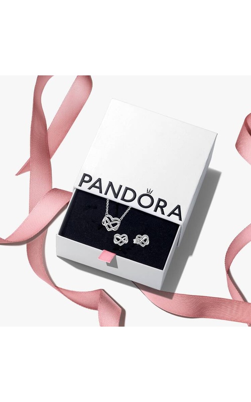 Pandora Silver Infinity Heart Jewelry Gift Set B802798