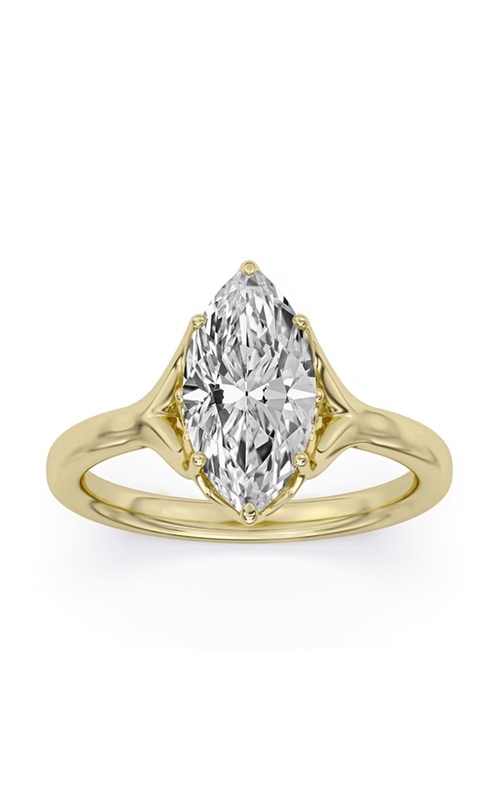 Centurion 14k Yellow Gold 100 Facets 2.58ct Marquise Lab Grown Diamond Solitaire Engagement Ring RG072358-MQ-H2.5C-YLG14-7