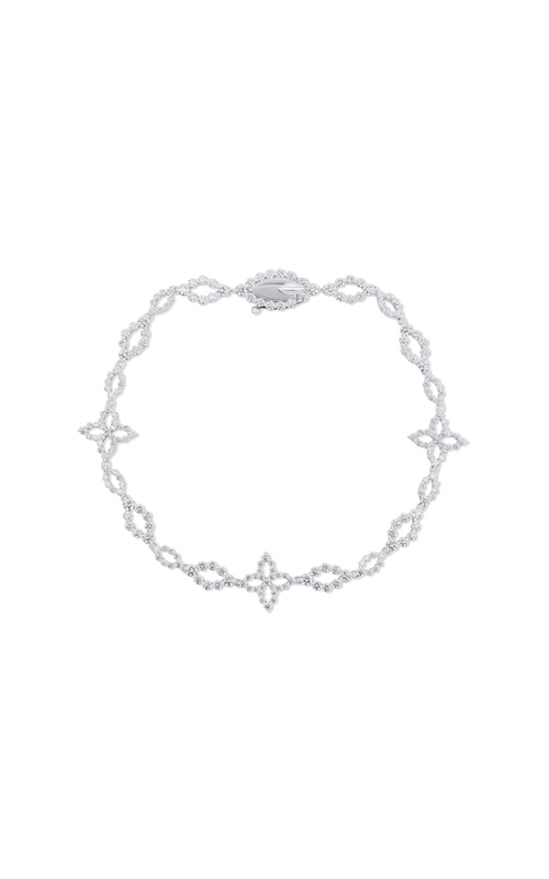 Roberto Coin 18k White Gold 2.76ctw Round Diamond Princess Bracelet