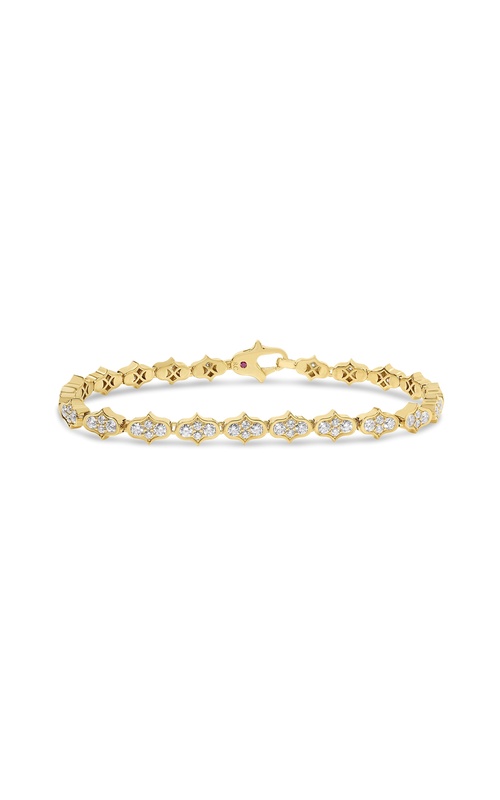 Roberto Coin 18k Yellow Gold 2.30ctw Round Diamond Cobra Bracelet