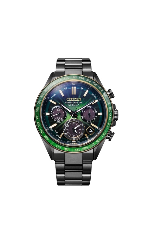 Citizen Men's Limited Edition ATTESA Green Dial Super Titanium Watch CC4084-83Z