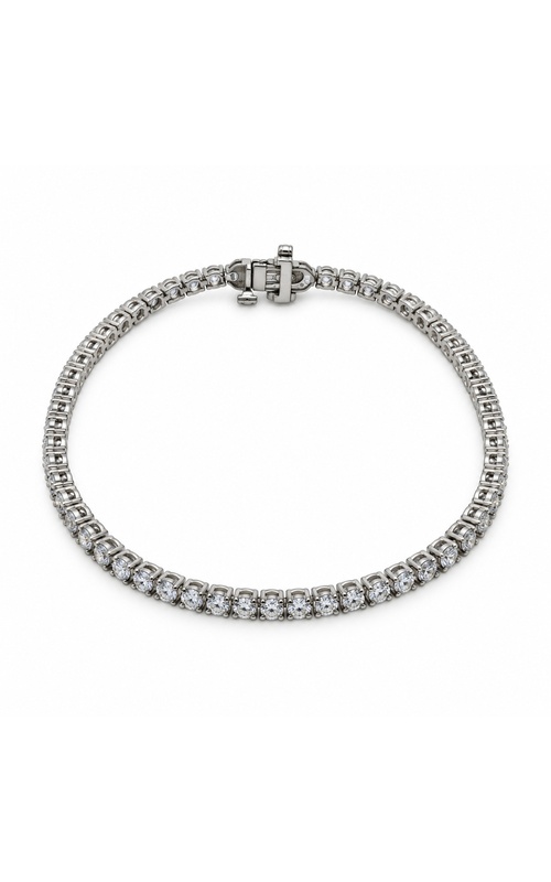 Albert's 14k White Gold 4ctw G-H S11 Diamond Tennis Bracelet AJ-B10382